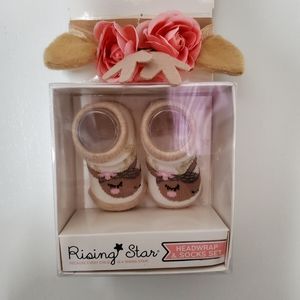 Headwrap and socks set